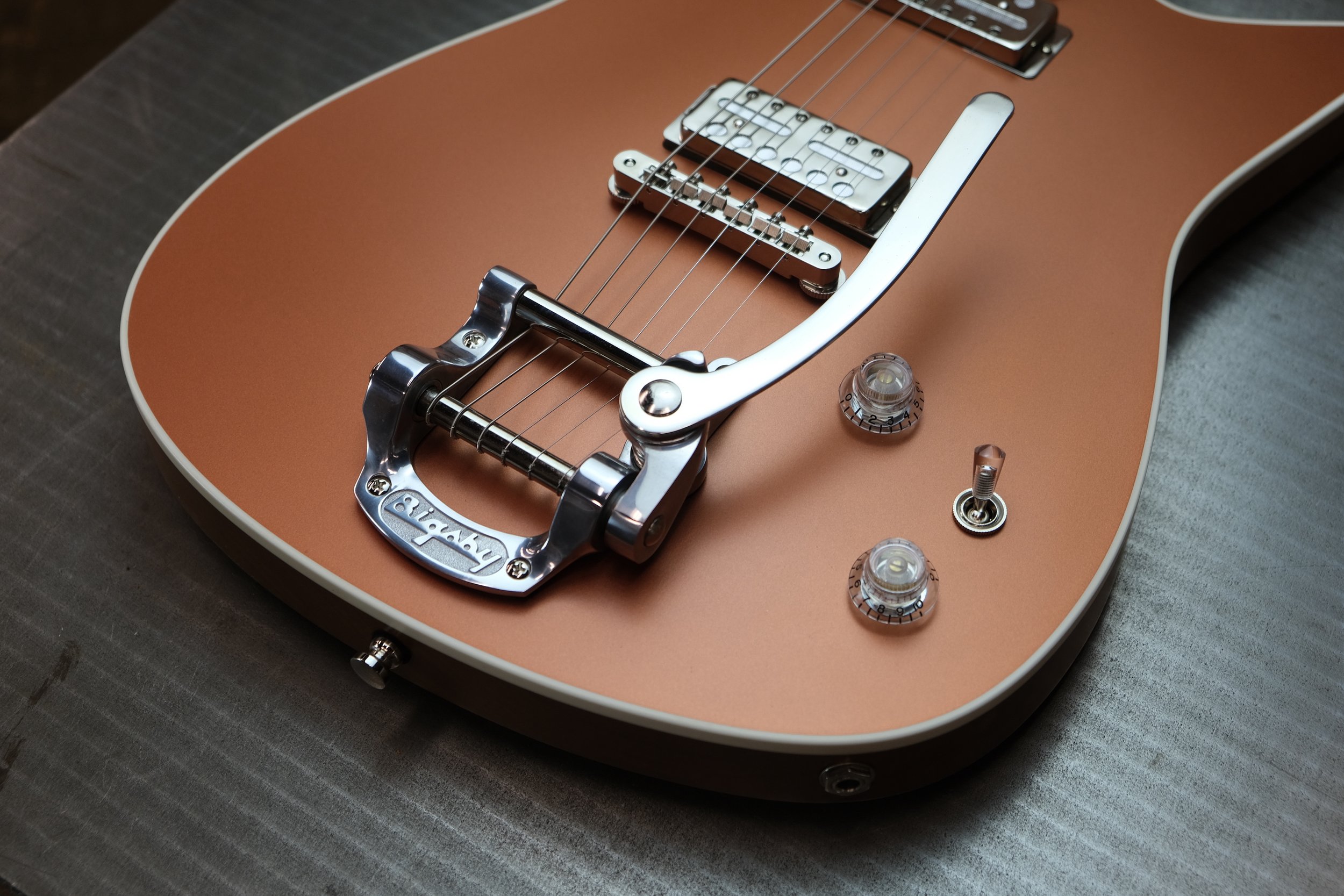 Metallic Oxblood - Arcade Model — Frank Brothers Guitar Company